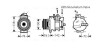 Компресор кондиціонера Audi A4 1.6-3.0 00-04 AVA COOLING AIAK334 (фото 1)