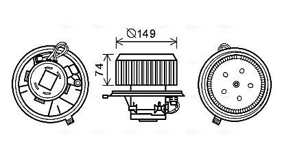 Компресор салону AVA COOLING AL8138