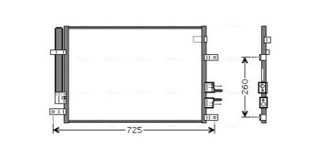 Радіатор кодиціонера AVA COOLING ALA5097D