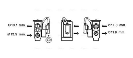 Расширительный клапан, кондиционер AVA COOLING BW1431