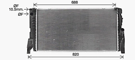 CHLODNICA BMW 2 F45 13-18 AVA COOLING BW2585