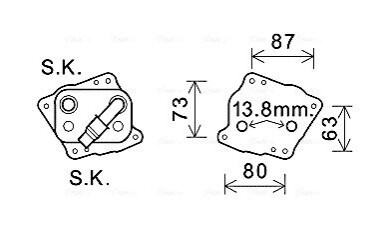 Автозапчасть AVA COOLING BW3412