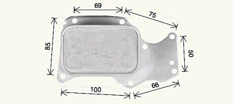 Охолоджувач оливи AVA COOLING BW3621