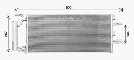 Радіатор кодиціонера AVA COOLING BW5607D