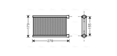 Теплообмінник, Система опалення салону AVA COOLING BW6344