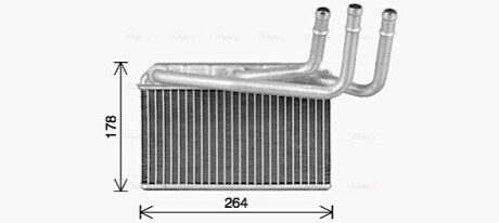 Радиатор отопителя салона BMW X5e70 X6e71 X5f15 X6f16 AVA COOLING BW6599