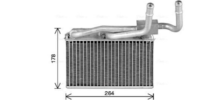 Теплообмінник, Система опалення салону AVA COOLING BW6600