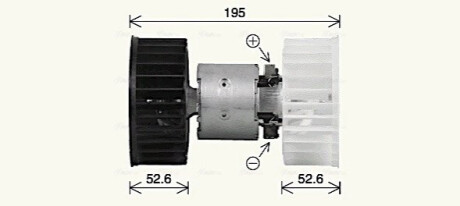 Dmuchawa pasuje do: BMW 3 (E30), Z1, Z3 (E36), Z8 (E52) 1.6-4.9 09.82-12.03 AVA COOLING BW8610