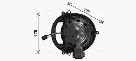 Вентилятор отопителя салона BMW 3F30 4F32 1F20 1F21 AVA COOLING BW8611