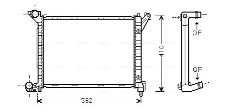 Датчик ABS, передний AVA COOLING BWA2263