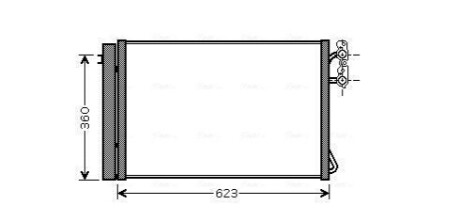 Радіатор кодиціонера AVA COOLING BWA5295D