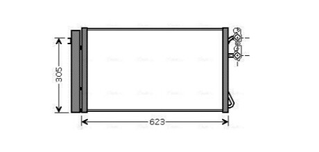 Радіатор кодиціонера AVA COOLING BWA5296D