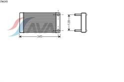 Теплообменник, отопление салона AVA COOLING CN6265