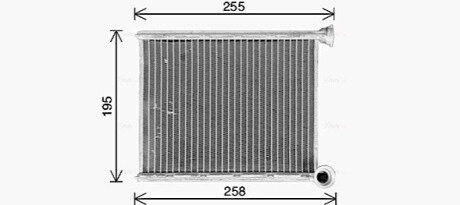 Радиатор отопителя салона AVA AVA COOLING CN6333