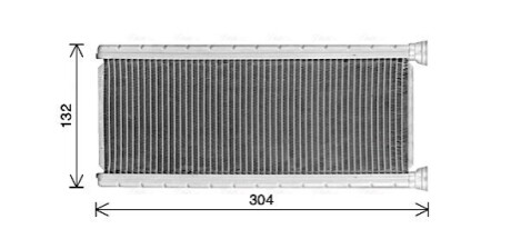 Радиатор отопителя салона PSA Jumpy Expert 16>, C4 Picasso 13>, 5008 16> AVA COOLING CN6339