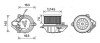 Dmuchawa pasuje do: CITROEN AX, SAXO PEUGEOT 106 I, 106 II, 405 I, 405 II, 406 1.0-Electric 07.86-12.04 AVA COOLING CN8515 (фото 1)