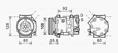 Компресор AVA COOLING CNAK282 (фото 1)