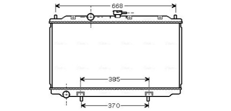 Радиатор, охлаждения дивгателя AVA COOLING DN2217