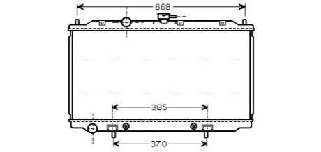Радиатор, охлаждения дивгателя AVA COOLING DN2219