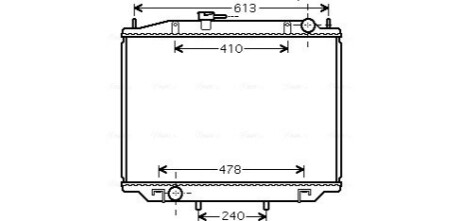 Автозапчастина AVA COOLING DN2300