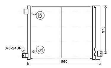 Радіатор кодиціонера AVA COOLING DN5427D