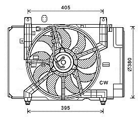 Вентилятор AVA COOLING DN7532