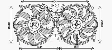 Вентилятор AVA COOLING DN7537