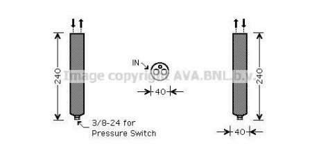 Осушувач, Система кондиціонування повітря AVA COOLING DND267 (фото 1)
