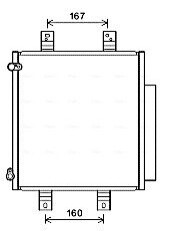 Радіатор кодиціонера AVA COOLING DU5076D