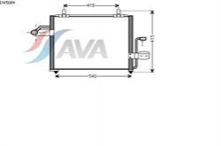Радіатор кондиціонера AVA COOLING DW5084 (фото 1)