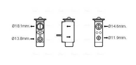 Расширительный клапан, кондиционер AVA COOLING FD1492