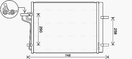 Радіатор кодиціонера AVA COOLING FD5647D