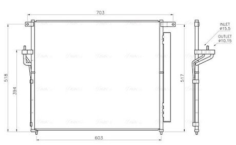 Радіатор кодиціонера AVA COOLING FD5706D