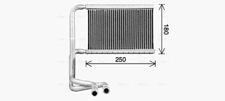 Теплообмінник, Система опалення салону AVA COOLING FD6693