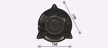 Вентилятор салону FORD FOCUS (1999) 2.0 (AVA) AVA COOLING FD8653 (фото 1)