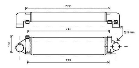 Охолоджувач наддувального повітря AVA COOLING FDA4481