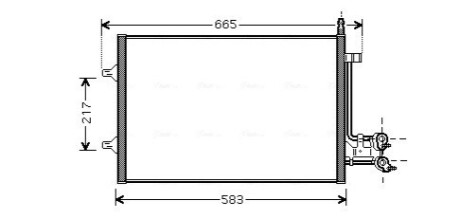 Радіатор кондиціонера AVA COOLING FDA5395