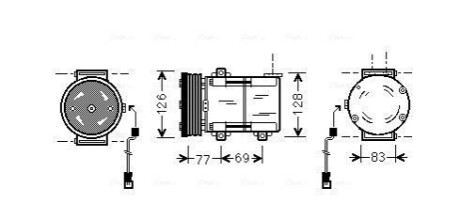 Компрессор, кондиционер AVA COOLING FDAK289