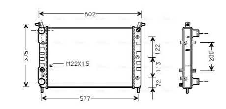 Автозапчастина AVA COOLING FT 2224