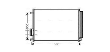Радіатор кодиціонера AVA COOLING FT5347D