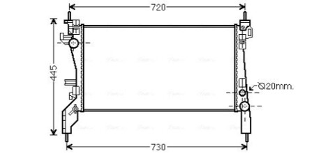 Автозапчастина AVA COOLING FTA 2380