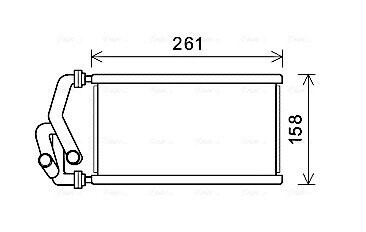 Радиатор отопителя салона Honda Civic (05-13), CR-V (06-12) AVA AVA COOLING HDA6294