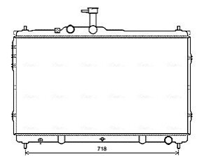 Радиатор, охлаждения дивгателя AVA COOLING HY2392 (фото 1)