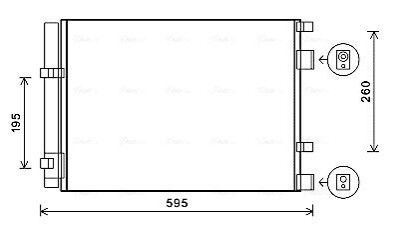 Радіатор кодиціонера AVA COOLING HY5268D