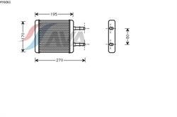 Радиатор отопителя Hyundai Getz (04-) AVA AVA COOLING HY 6061