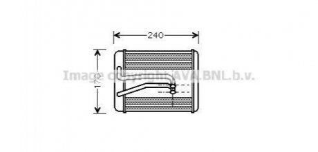 Радиатор отопителя салона Hyundai Sonata 99>04 AVA COOLING HY6119 (фото 1)