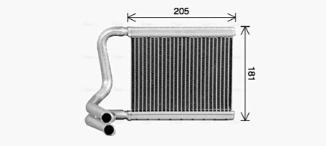 Теплообмінник, Система опалення салону AVA COOLING HY6594