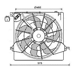 Вентилятор AVA COOLING HY7562