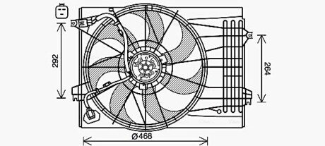 Вентилятор AVA COOLING HY7572