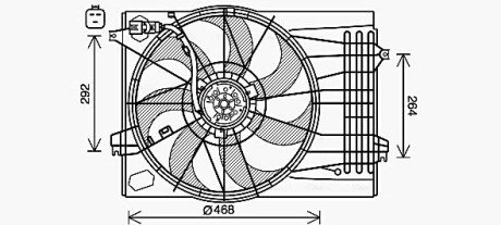 Вентилятор AVA COOLING HY7573